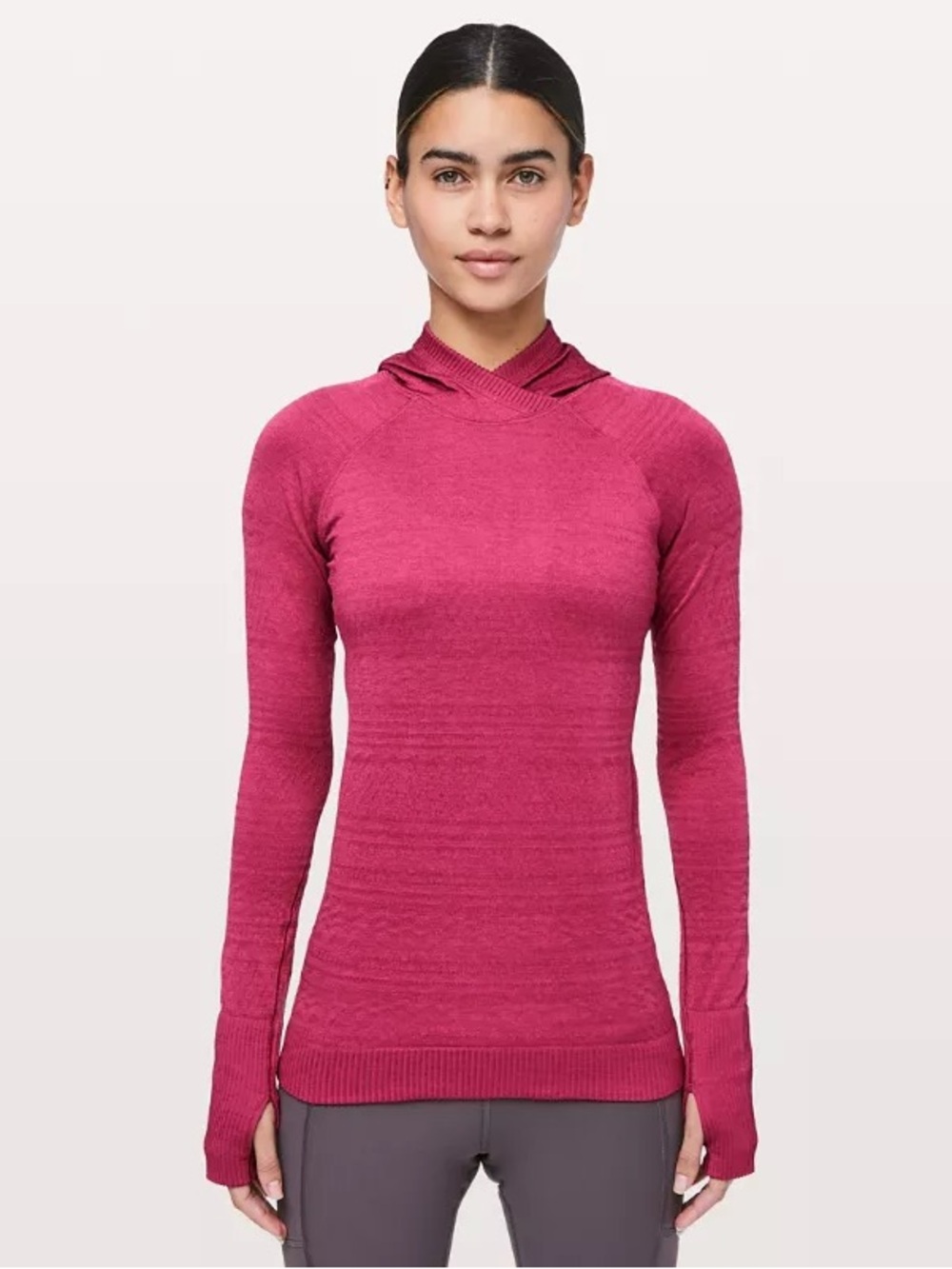 lululemon athletica Fitted Hooded Pullover - Berry Pink